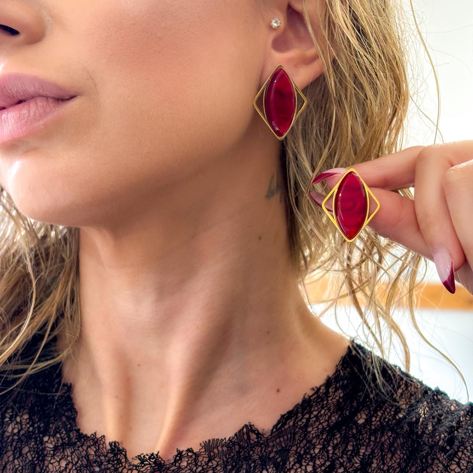 Γυναικεία Ατσάλινα Σκουλαρίκια - Fussen Earrings