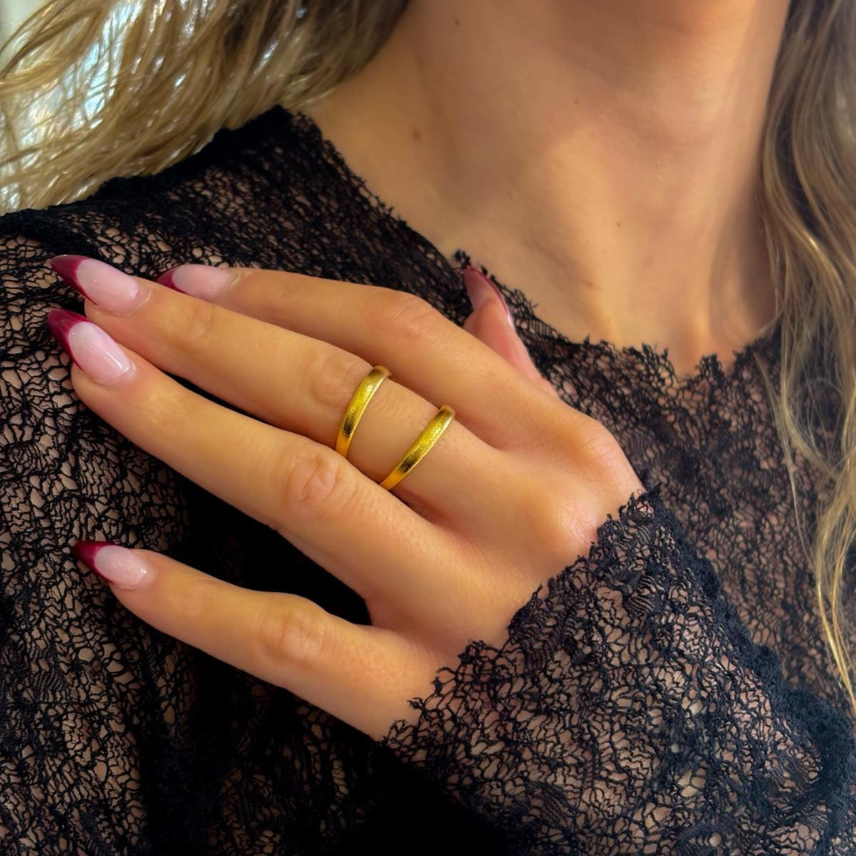 Γυναικείο Ατσάλινο Δαχτυλίδι - Anaco Ring ( χρυσό, ασημί)