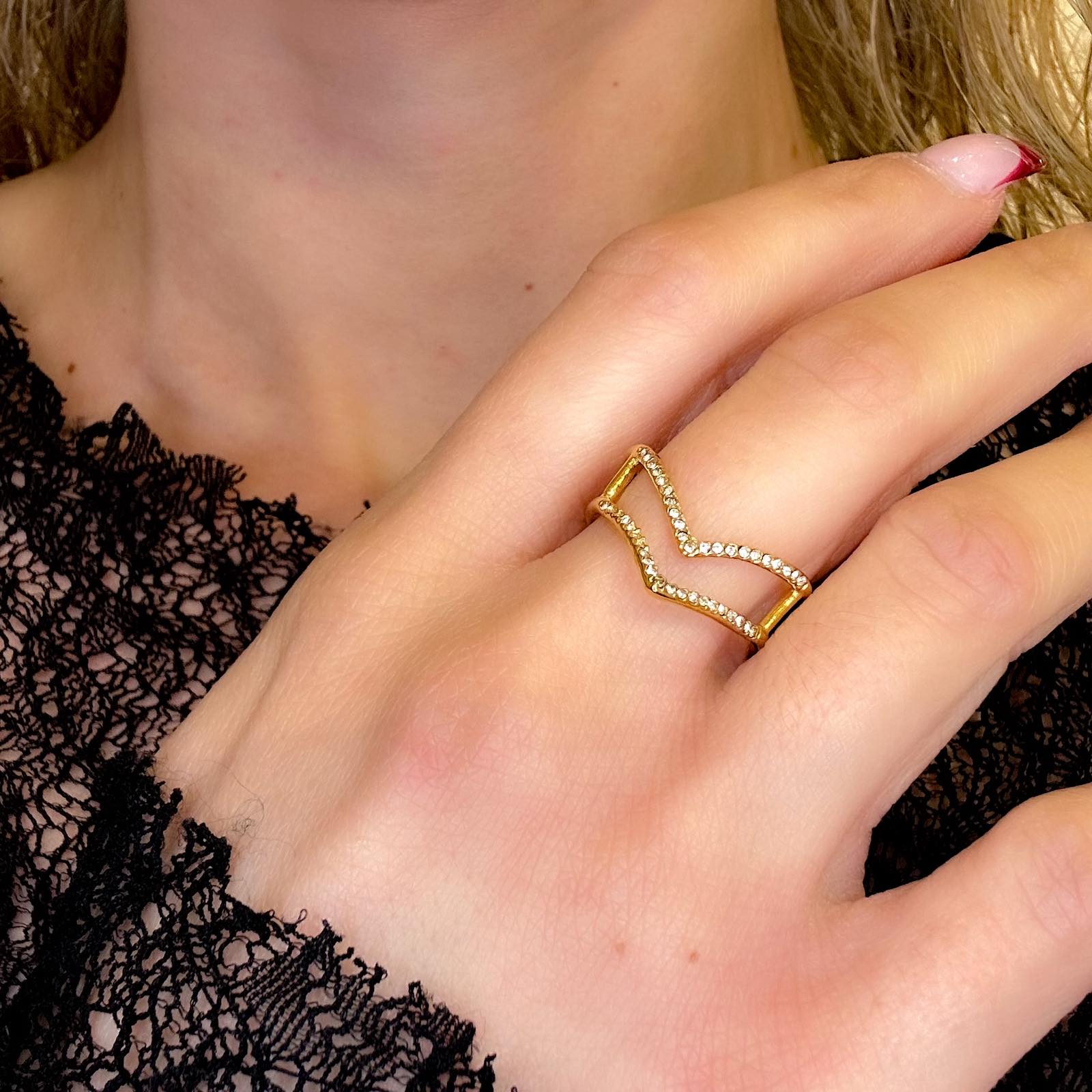 Γυναικείο Ατσάλινο Δαχτυλίδι - Jobito Ring ( χρυσό, ασημί)