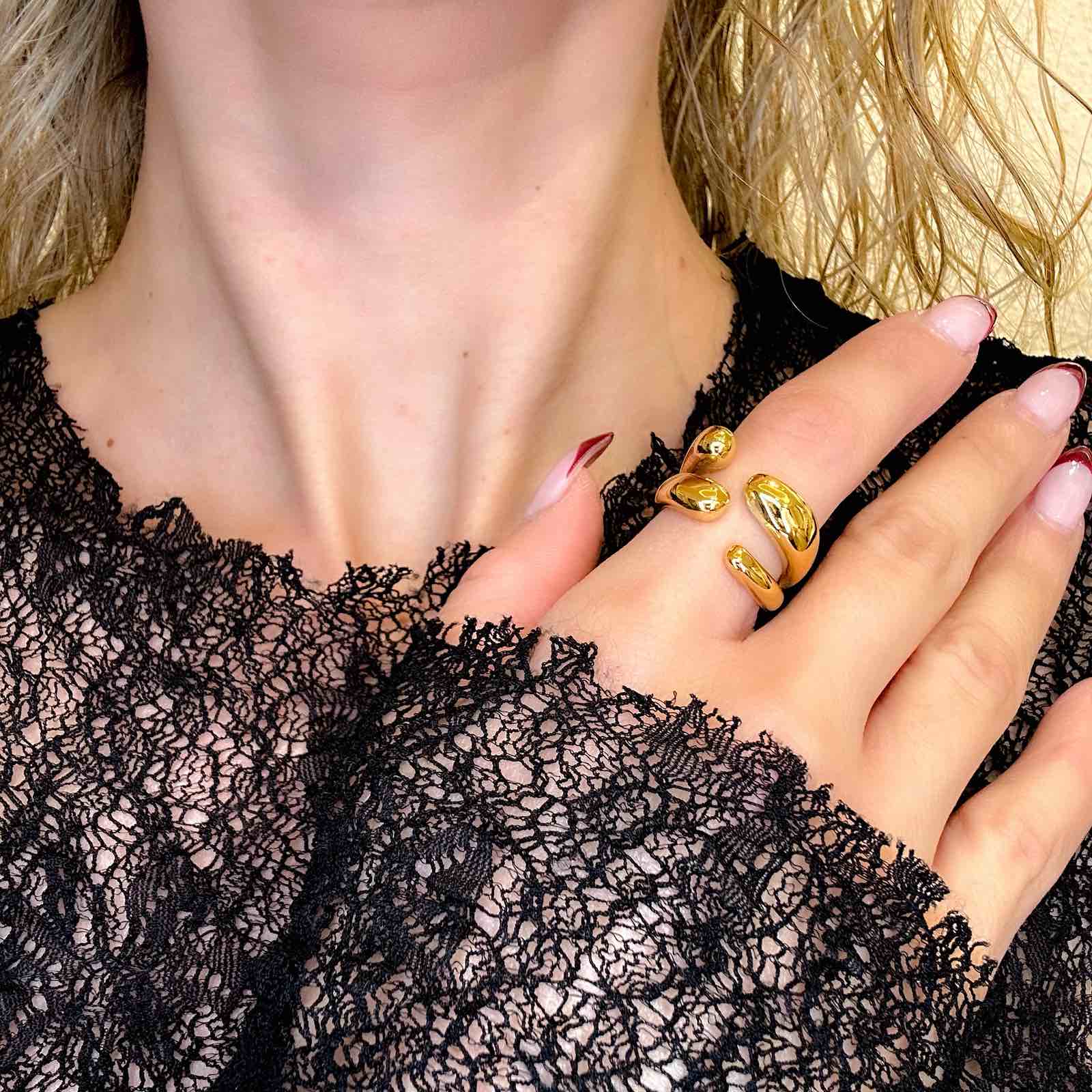 Γυναικείο Ατσάλινο Δαχτυλίδι - Merey Ring ( χρυσό, ασημί)