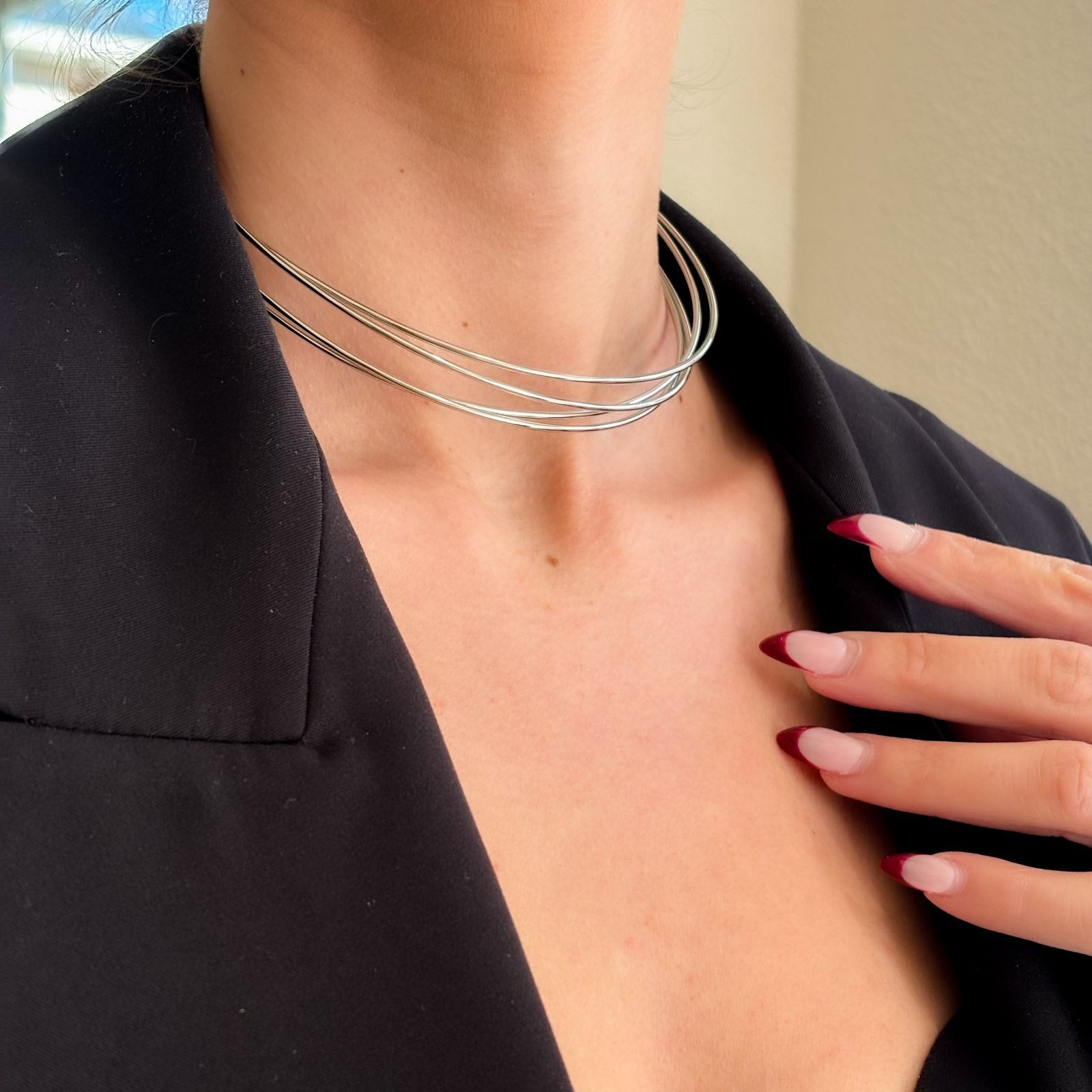 Γυναικείο Ατσάλινο Κολιέ Τσόκερ - Dahla Chocker (χρυσό, ασημί)