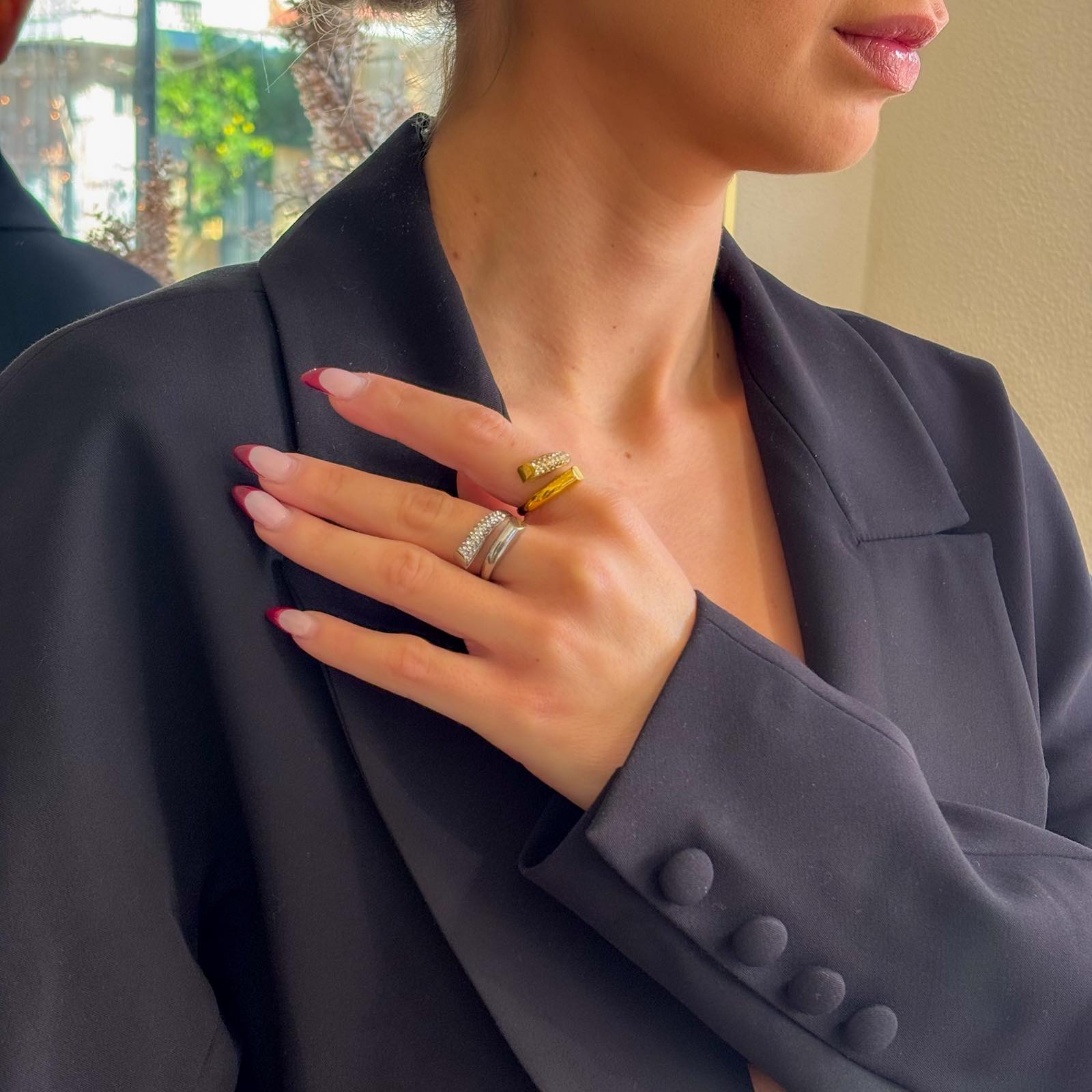 Γυναικείο Ατσάλινο Δαχτυλίδι - Paje Ring (χρυσό, ασημί)