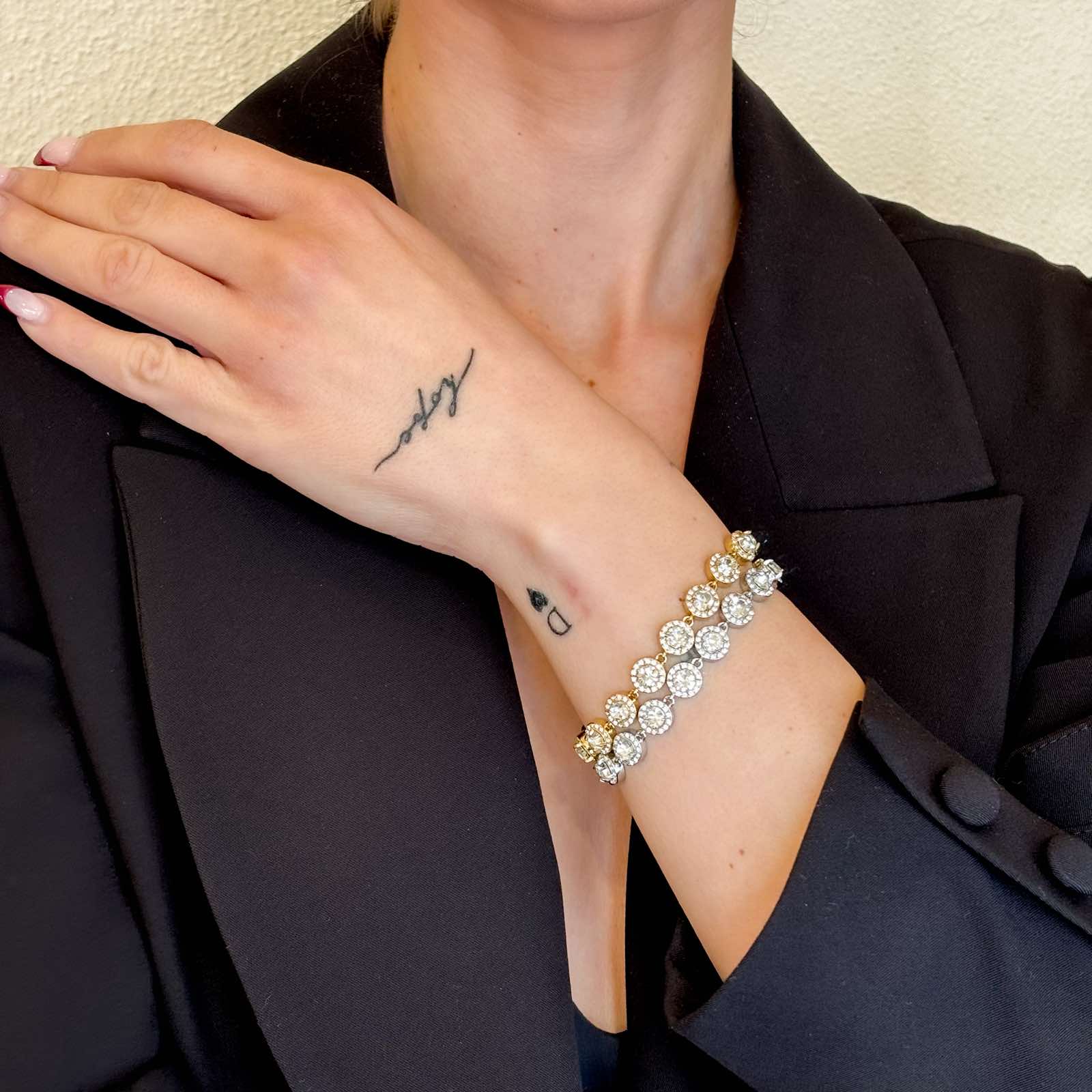 Γυναικείο Ατσάλινο Βραχιόλι Με Ζιρκόν - Brezina Bracelet ( χρυσό, ασημί)