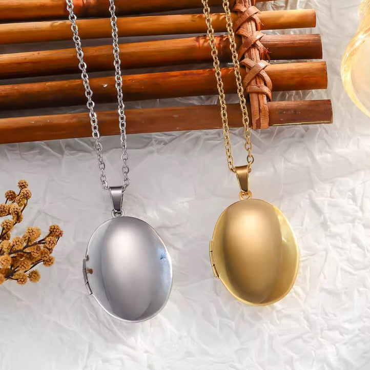 Ατσάλινο Κολιέ Φωτογραφοθήκη - Amelie Necklace ( χρυσο, ασημί)