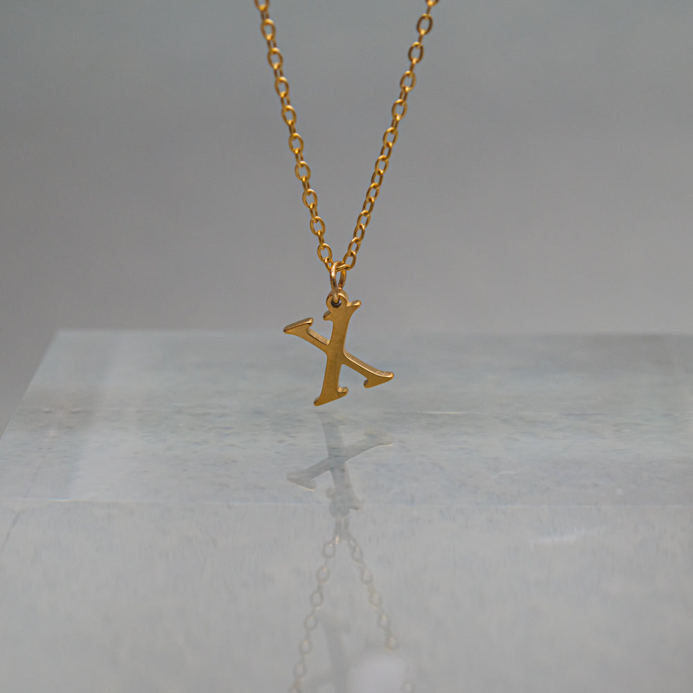 Ατσάλινο Κολιέ- Vintage Monogram