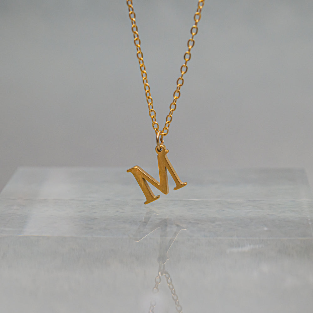 Ατσάλινο Κολιέ- Vintage Monogram