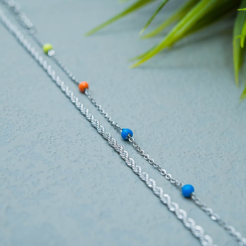 Ατσάλινη Αλυσίδα Ποδιού - Himeji Anklet Set