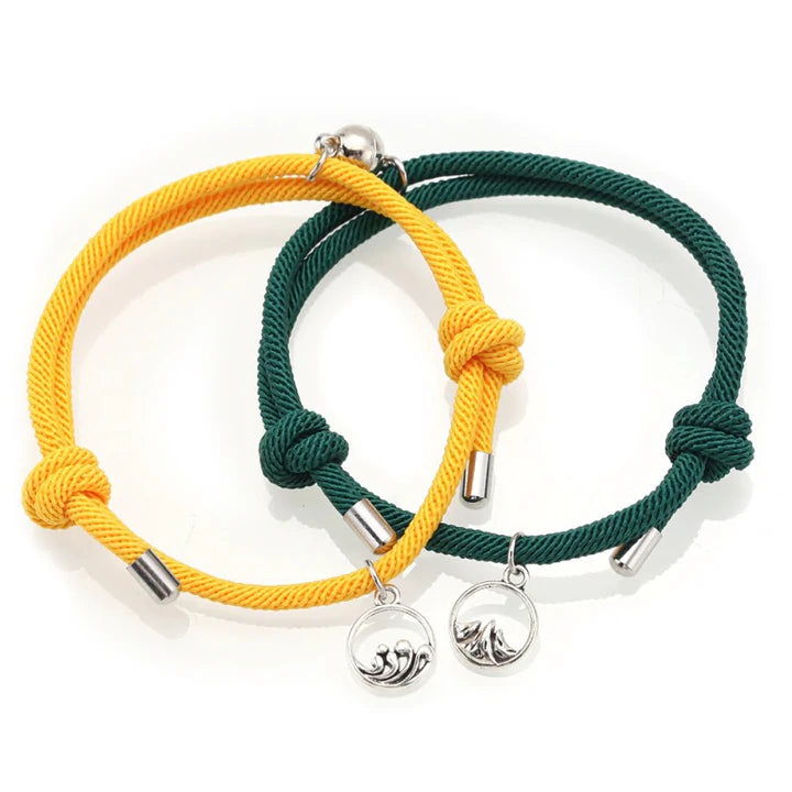 Βραχιόλια για ζευγάρια με μαγνήτη - Distance Couple Love Bracelets