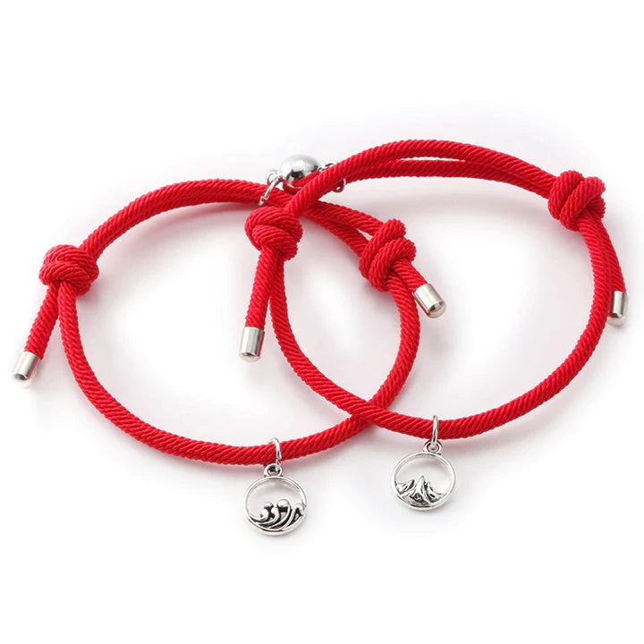 Βραχιόλια για ζευγάρια με μαγνήτη - Distance Couple Love Bracelets