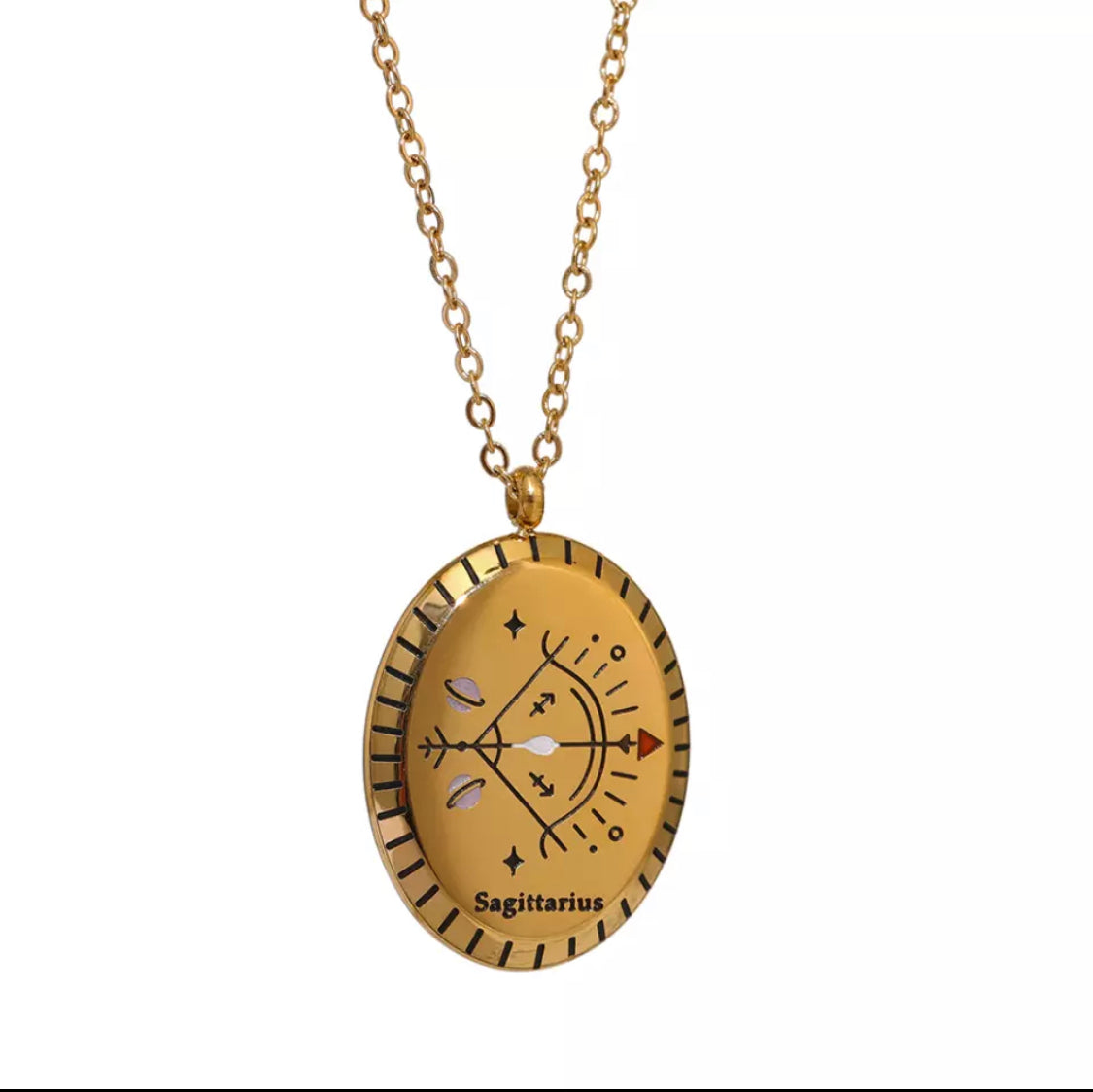 Ατσάλινο Κολιέ Με Ζώδιο - Zodiac Necklace