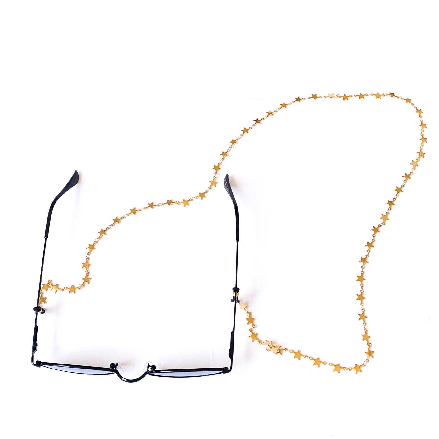 Ατσάλινη Αλυσίδα Μάσκας/Γυαλιών - Sunglasses Chain Starry(χρυσό, ασημί)