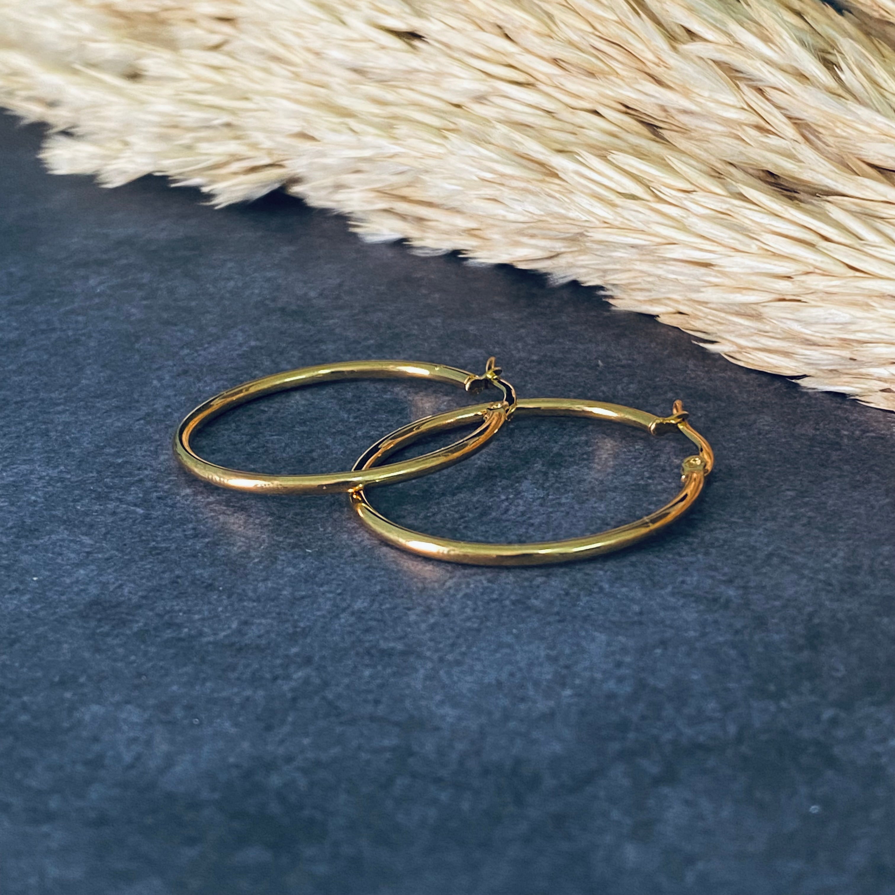 Ατσάλινα Σκουλαρίκια Κρίκοι - Hoops 40mm