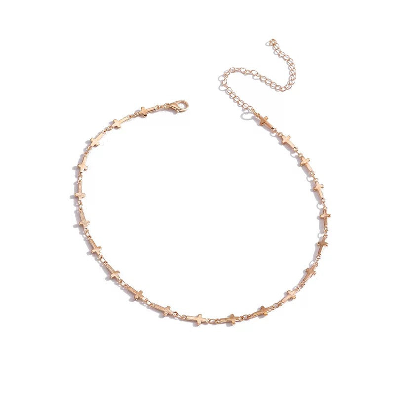 Ατσάλινη Αλυσίδα Λαιμού(unisex) - All Star Necklace (ασημί,χρυσό)