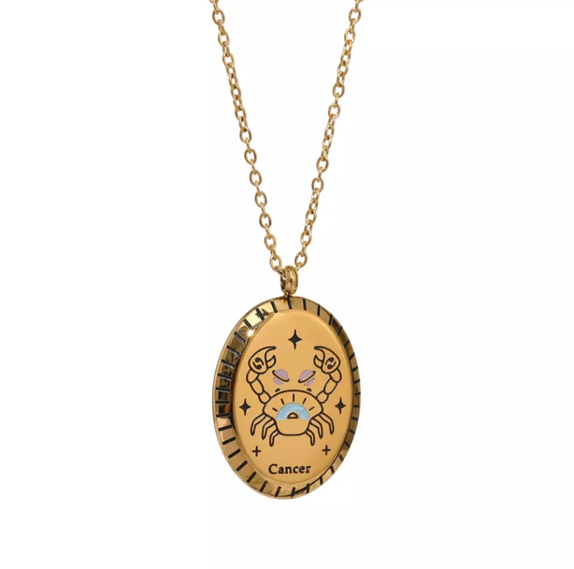 Ατσάλινο Κολιέ Με Ζώδιο - Zodiac Necklace
