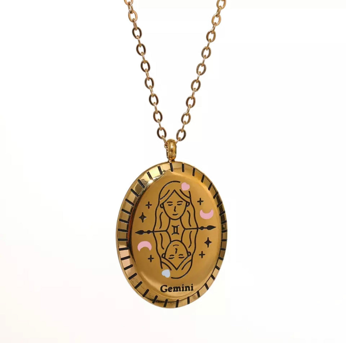 Ατσάλινο Κολιέ Με Ζώδιο - Zodiac Necklace