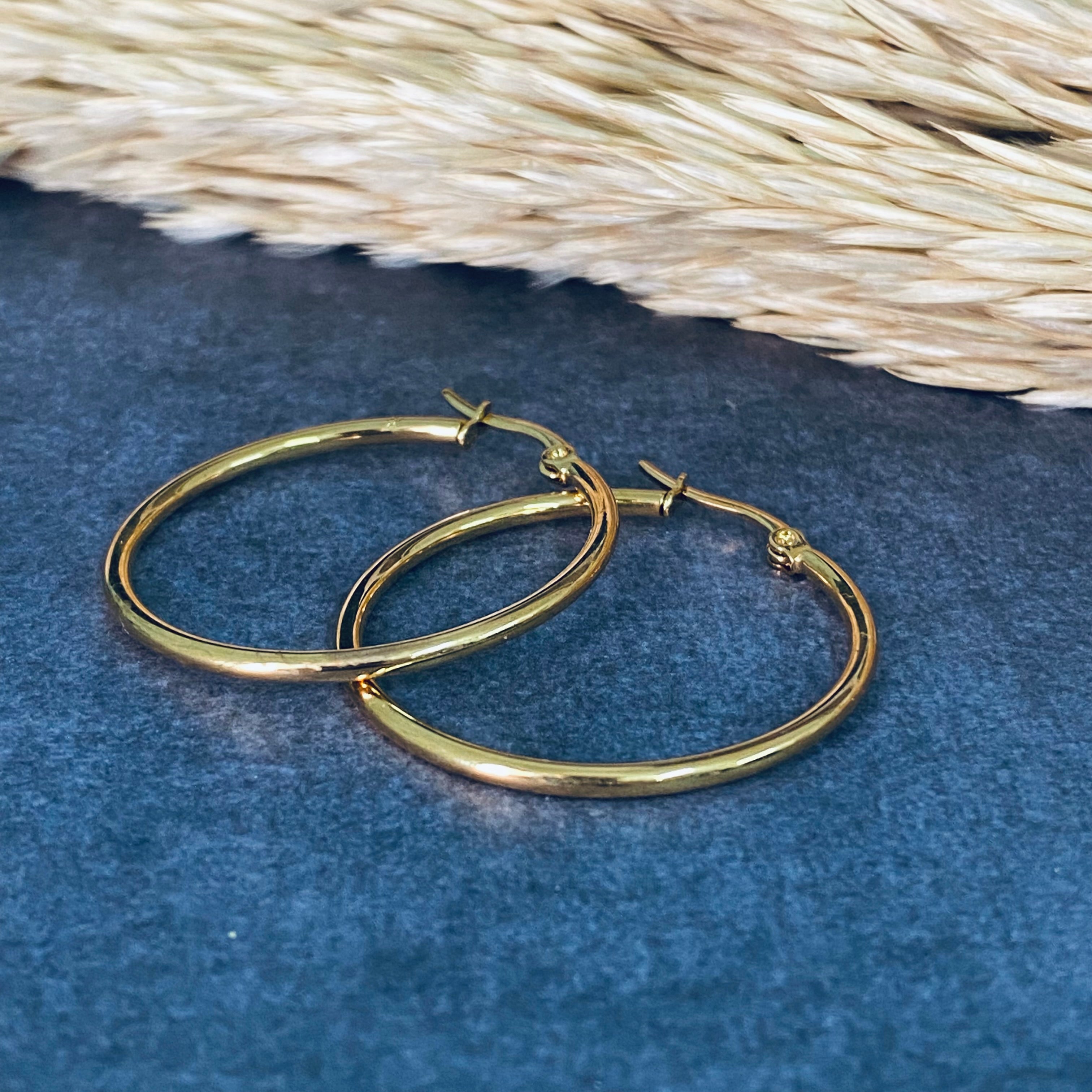 Ατσάλινα Σκουλαρίκια Κρίκοι - Hoops 40mm