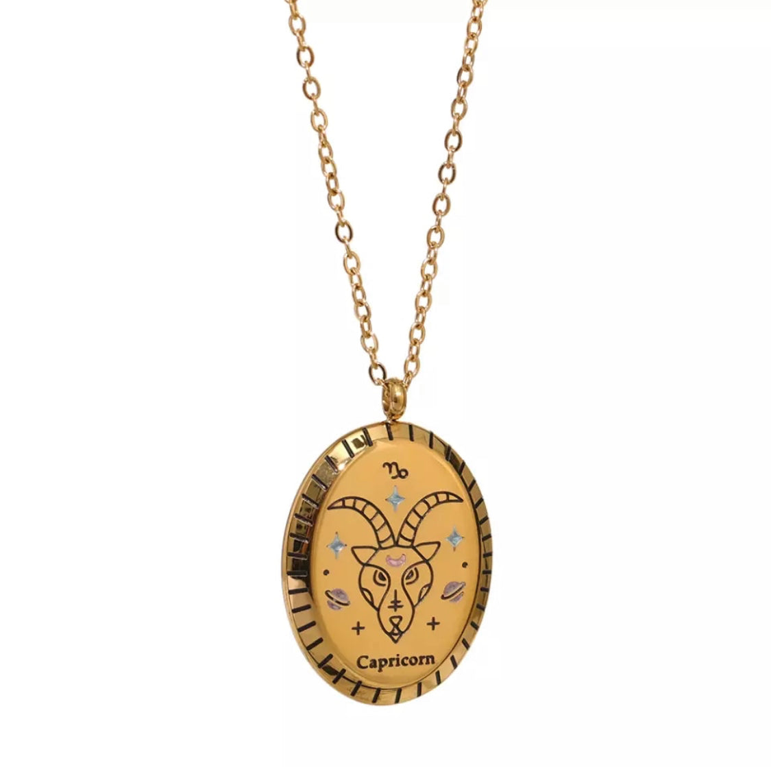 Ατσάλινο Κολιέ Με Ζώδιο - Zodiac Necklace