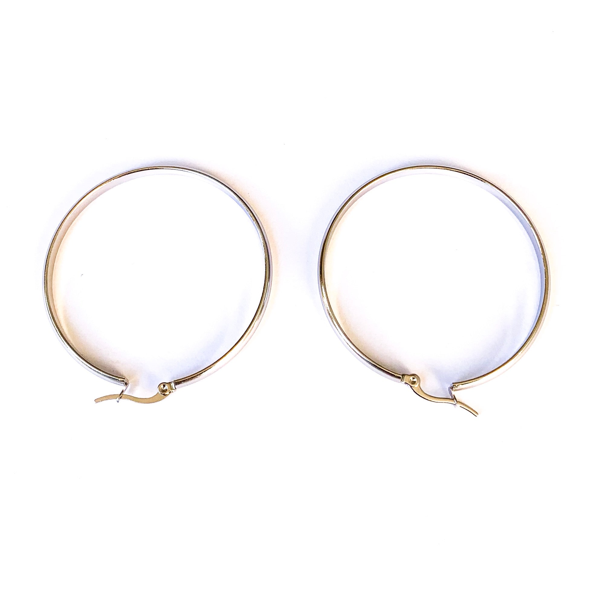 Ατσάλινα Σκουλαρίκια Κρίκοι - Hoops 40mm