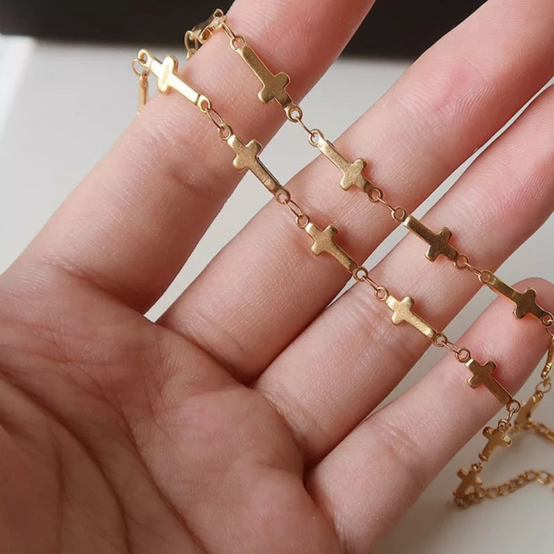 Ατσάλινη Αλυσίδα Λαιμού(unisex) - All Star Necklace (ασημί,χρυσό)