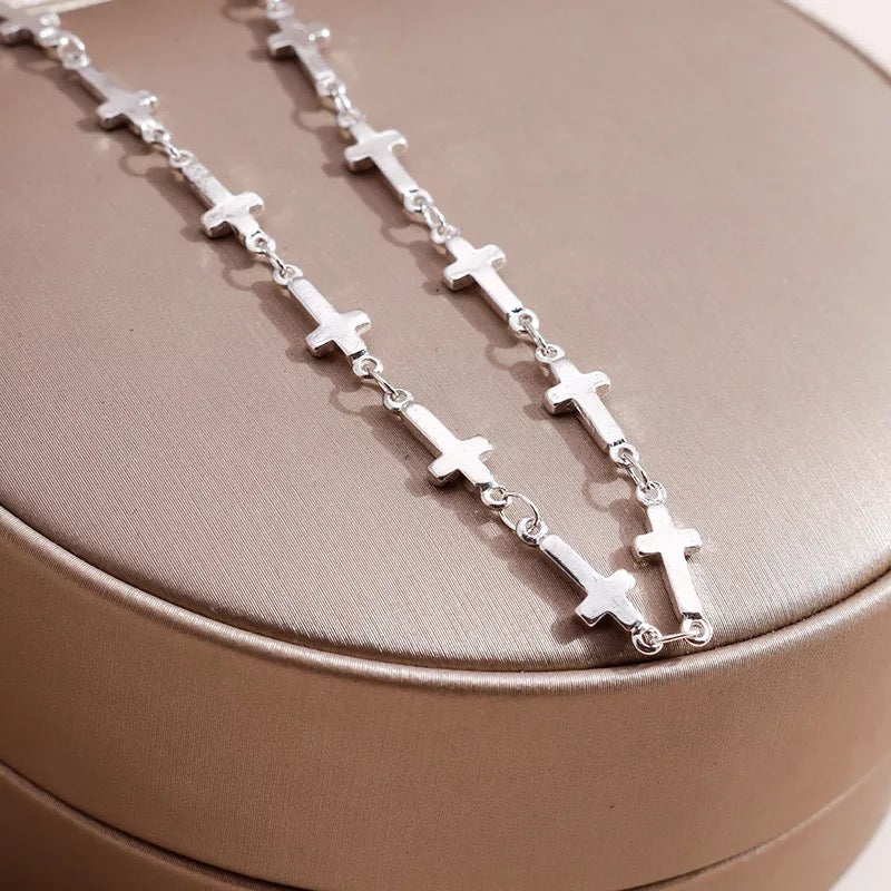 Ατσάλινη Αλυσίδα Λαιμού(unisex) - All Star Necklace (ασημί,χρυσό)
