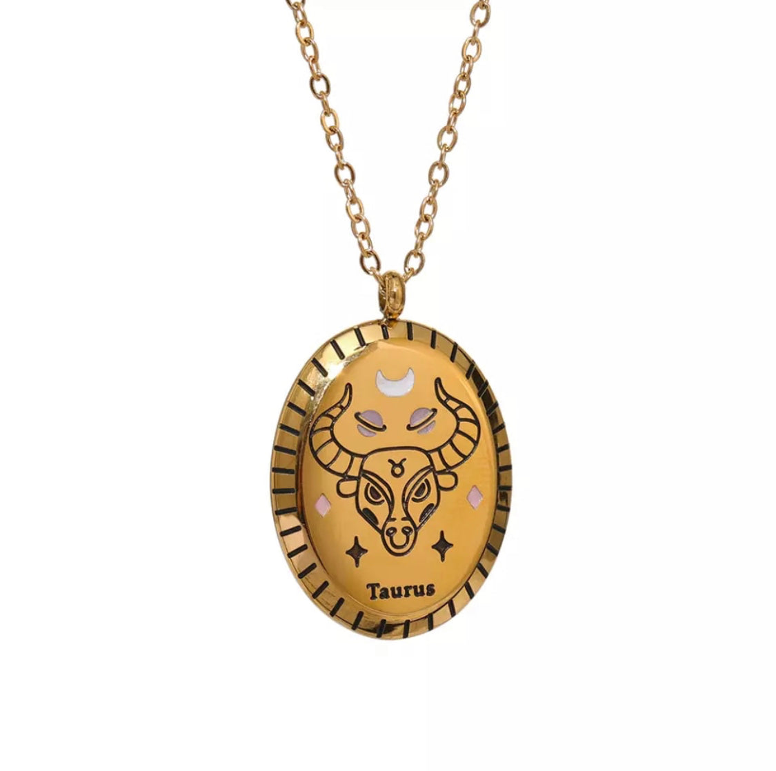 Ατσάλινο Κολιέ Με Ζώδιο - Zodiac Necklace