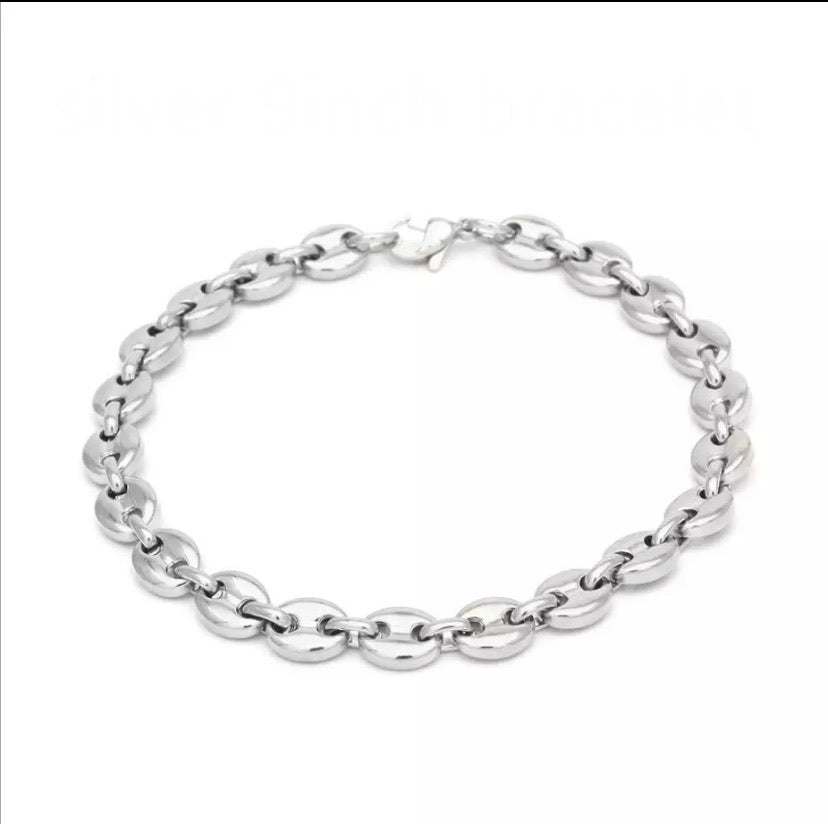 Ατσάλινο Βραχιόλι - Hip Hop Bracelet (χρυσό, ασημί )