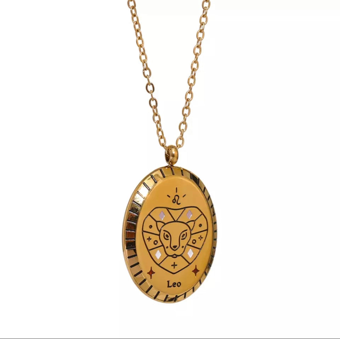 Ατσάλινο Κολιέ Με Ζώδιο - Zodiac Necklace