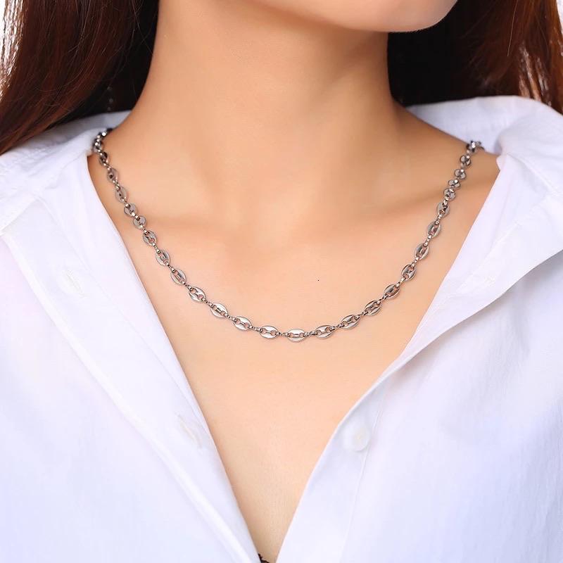 Ατσάλινη Αλυσίδα Λαιμού( unisex)- Hip Hop necklace(χρυσό,ασημί)