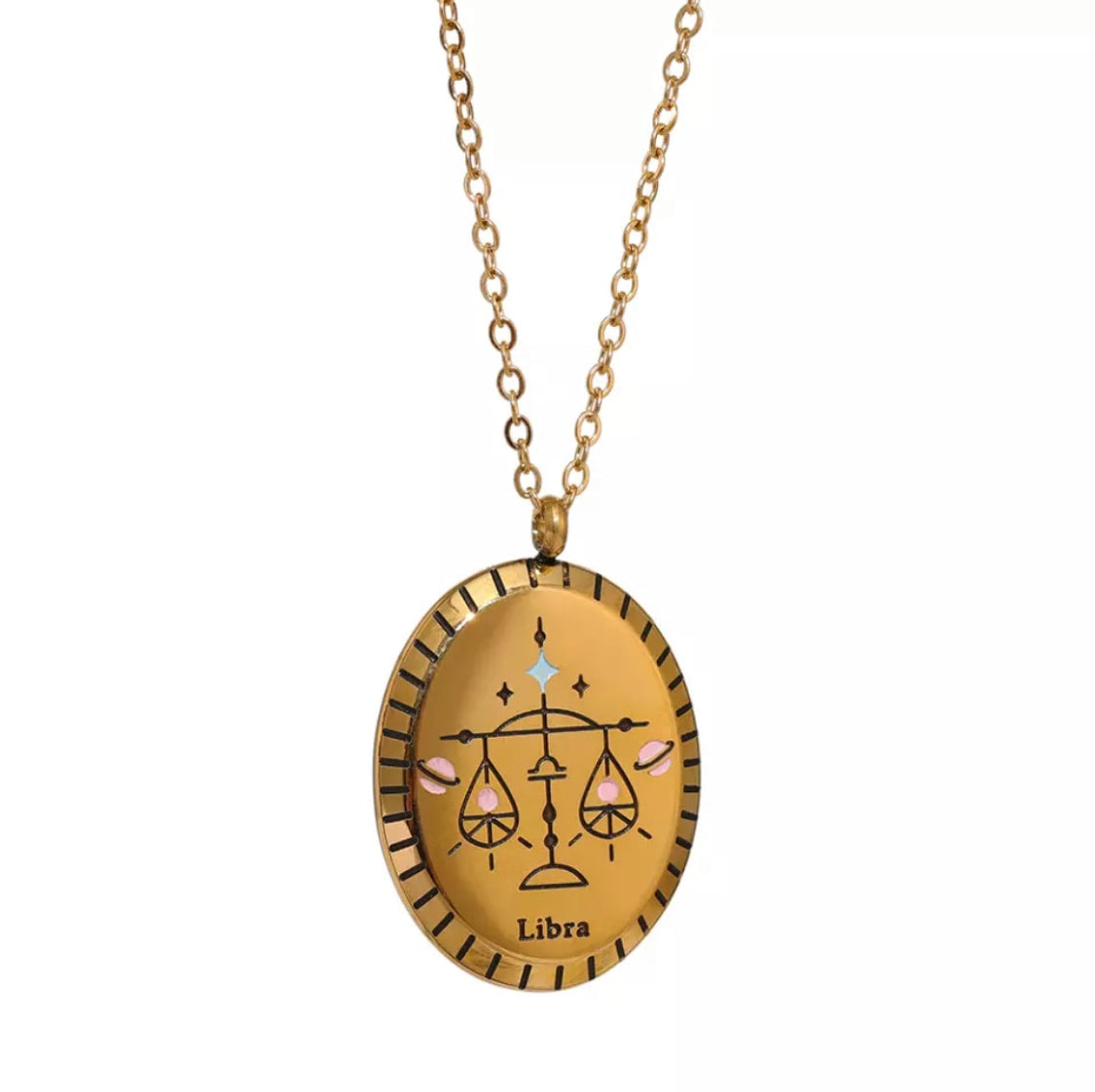 Ατσάλινο Κολιέ Με Ζώδιο - Zodiac Necklace