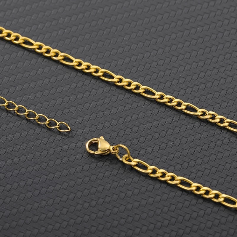 Ατσάλινη Αλυσίδα Ποδιού - Link Anklet Chain (xρυσό,ασημί)