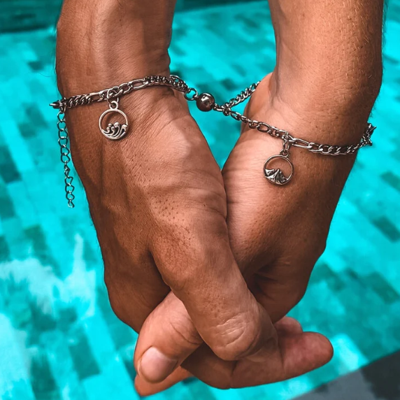 Βραχιόλια από αλυσίδα για ζευγάρια με μαγνήτη - Magnetic Chain Bracelets