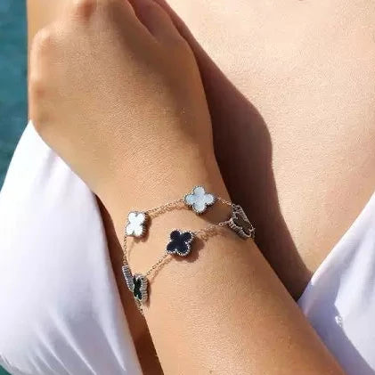 Γυναικείο Ατσάλινο Βραχιόλι - Klimt Bracelet Silver White