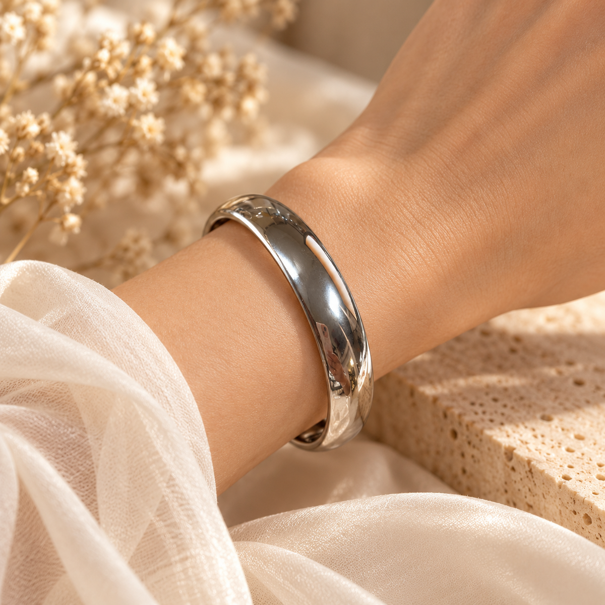 Γυναικείο Ατσάλινο Βραχιόλι - Edinet Bracelet (χρυσό, ασημί)
