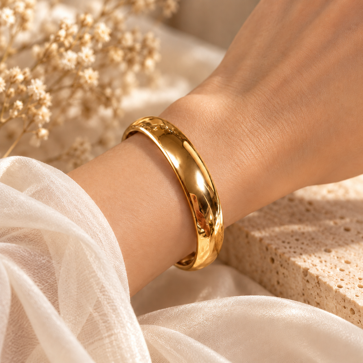 Γυναικείο Ατσάλινο Βραχιόλι - Edinet Bracelet (χρυσό, ασημί)