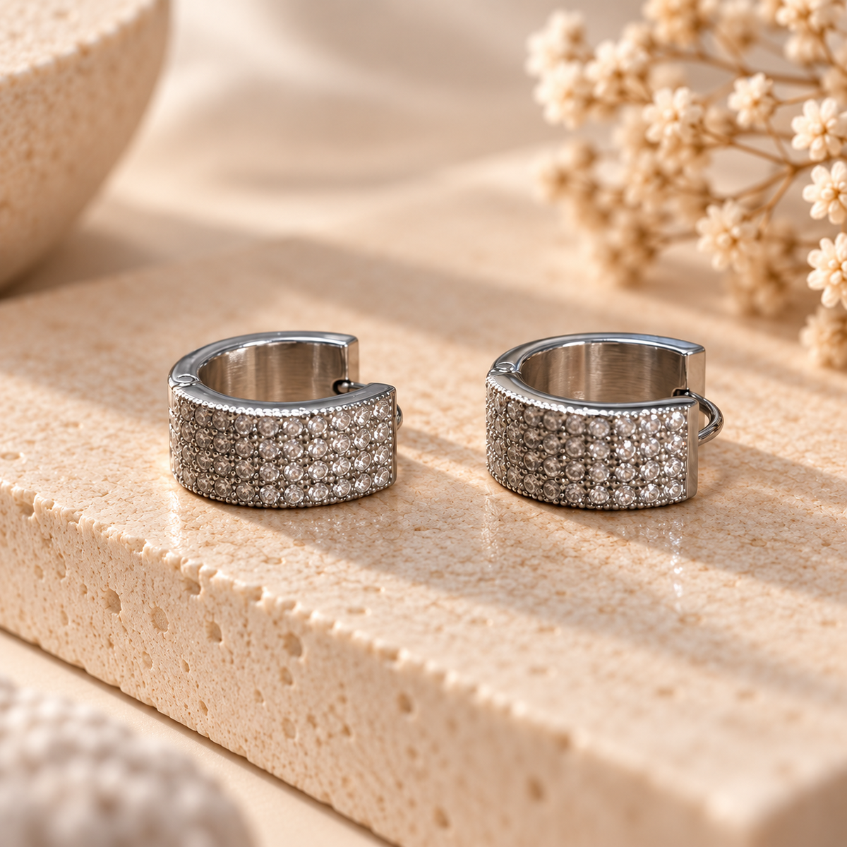 Γυναικεία Ατσάλινα Σκουλαρίκια Κρίκοι - Driss Earrings