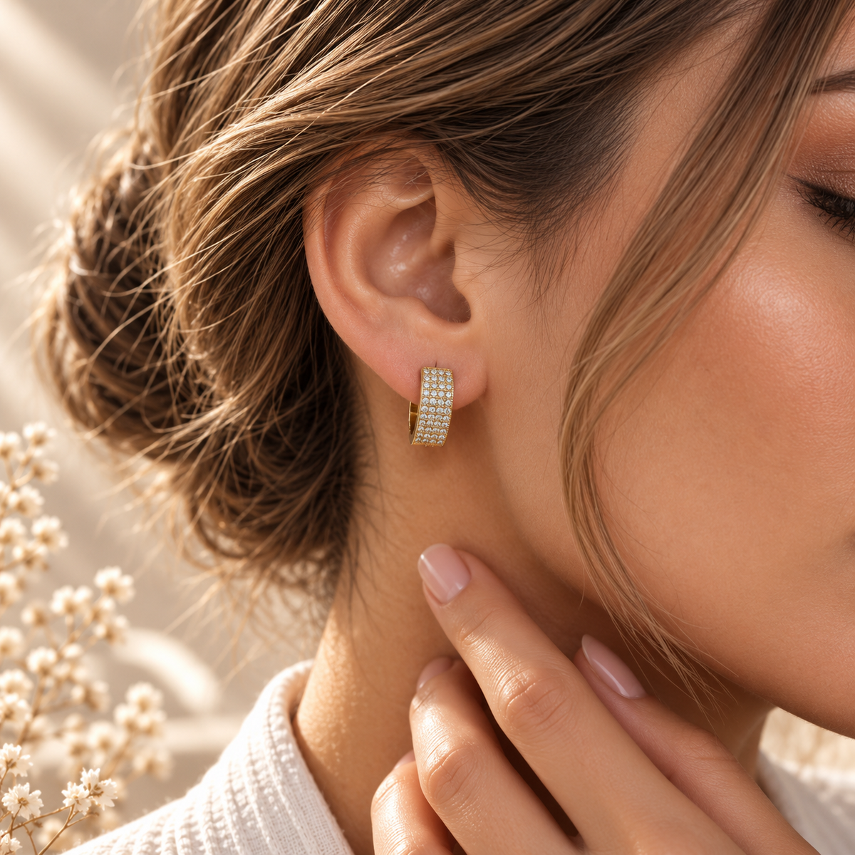 Γυναικεία Ατσάλινα Σκουλαρίκια Κρίκοι - Driss Earrings