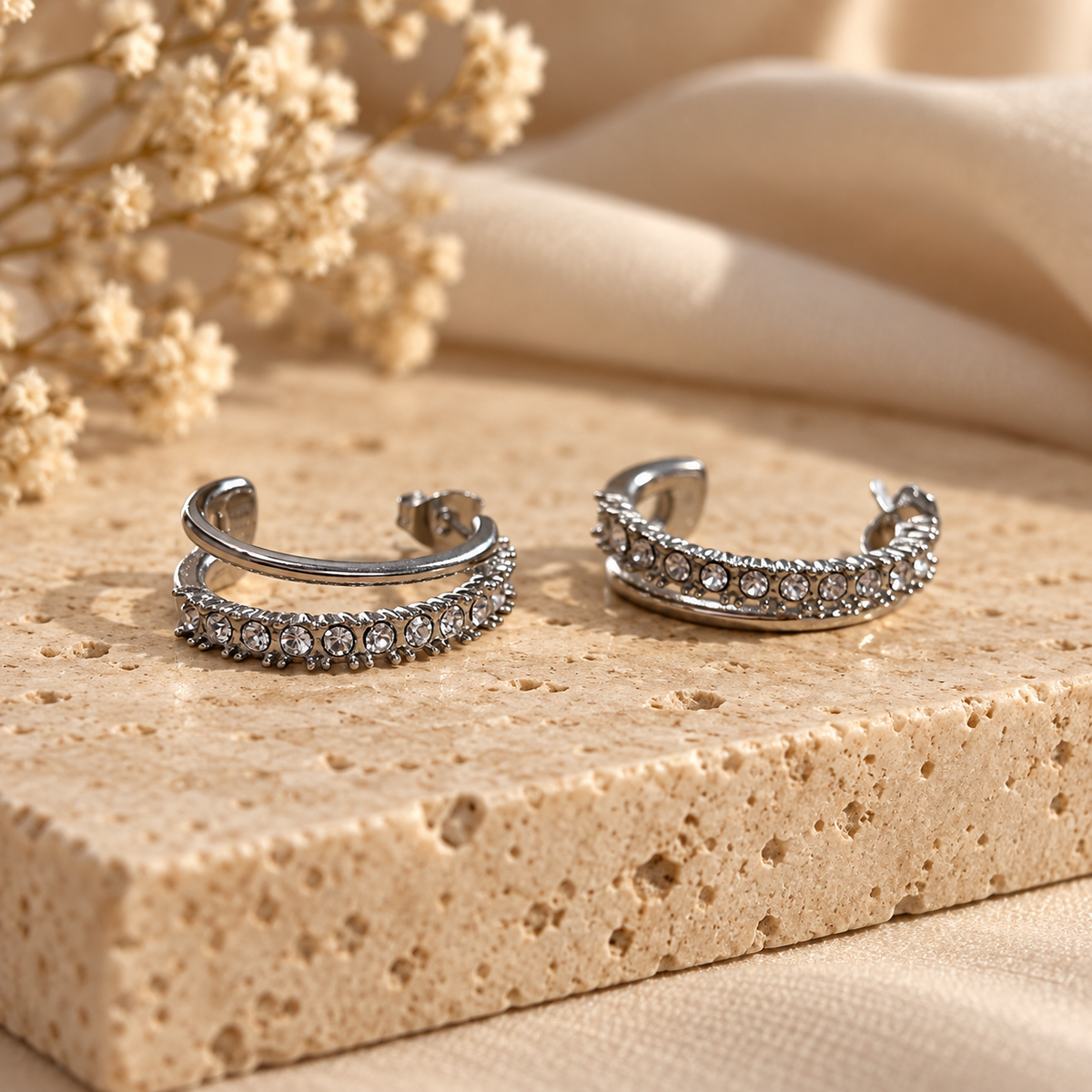 Γυναικεία Σκουλαρίκια - Scaletta Earrings (χρυσό, ασημί)