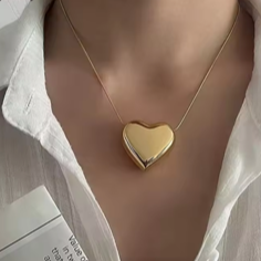 Γυναικείο Ατσάλινο Κολιέ Με Καρδιά - Romantic Heart Necklace