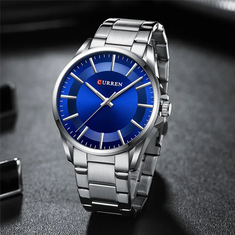 Unisex Ρολόι- Curren M8429 Silver Blue