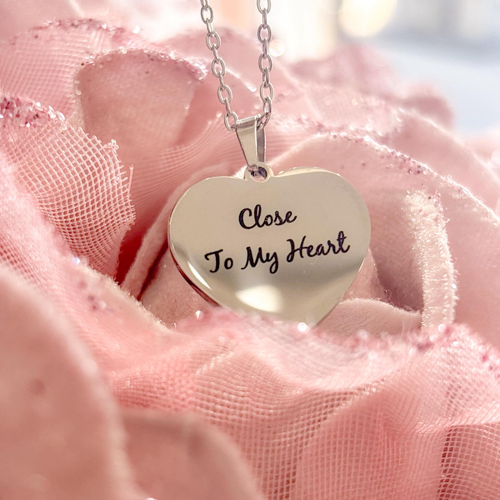 Ατσάλινο Κολιέ Βαλεντίνου - Close To My Heart Necklace