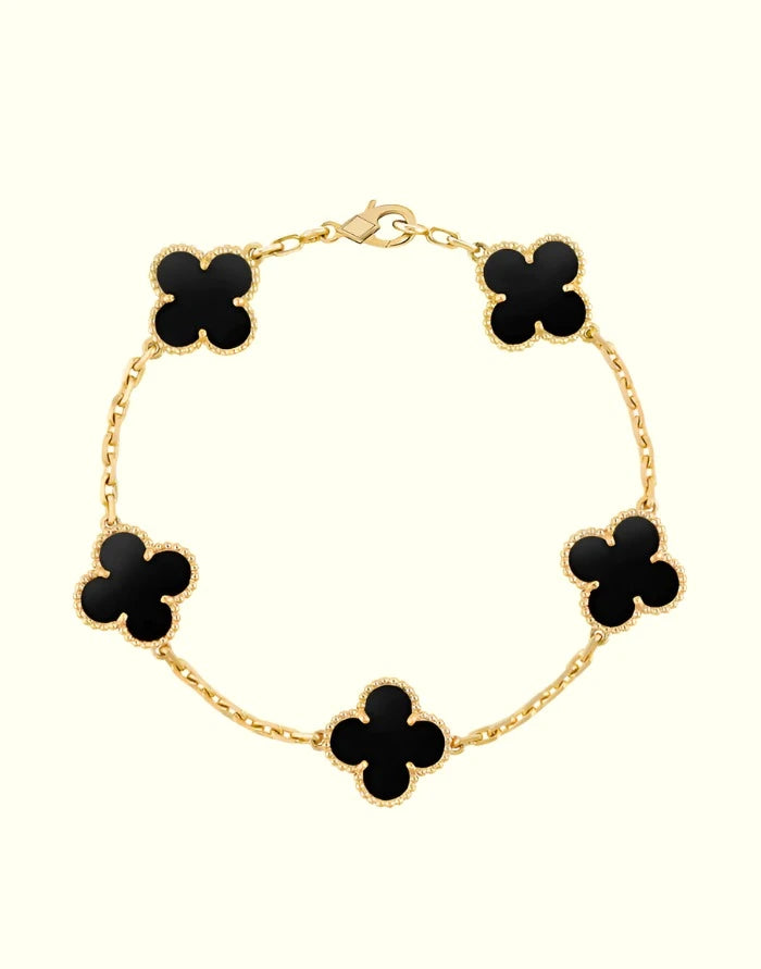 Γυναικείο Ατσάλινο Βραχιόλι - Klimt Bracelet Gold Black