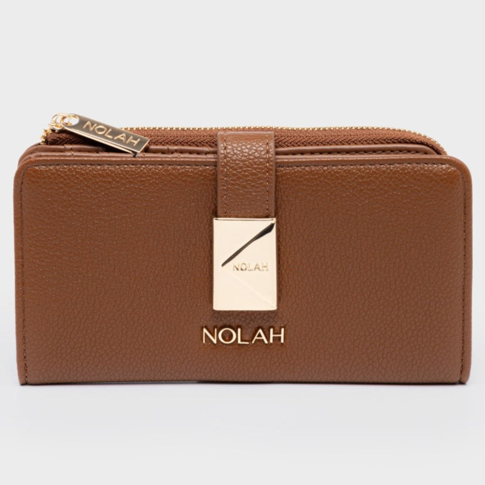 ΓΥΝΑΙΚΕΙΟ ΠΟΡΤΟΦΟΛΙ NOLAH - SAVVINA BROWN LIGHT GOLD