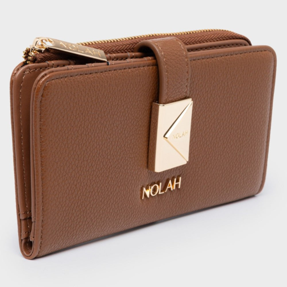 ΓΥΝΑΙΚΕΙΟ ΠΟΡΤΟΦΟΛΙ NOLAH - SAVVINA BROWN LIGHT GOLD
