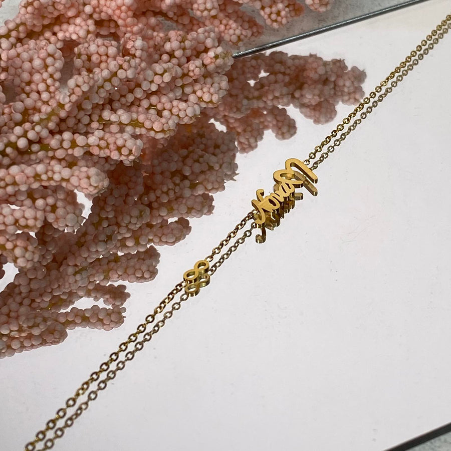 Ατσάλινο Βραχιόλι - Hearty Nona Bracelet (χρυσό, ασημί)