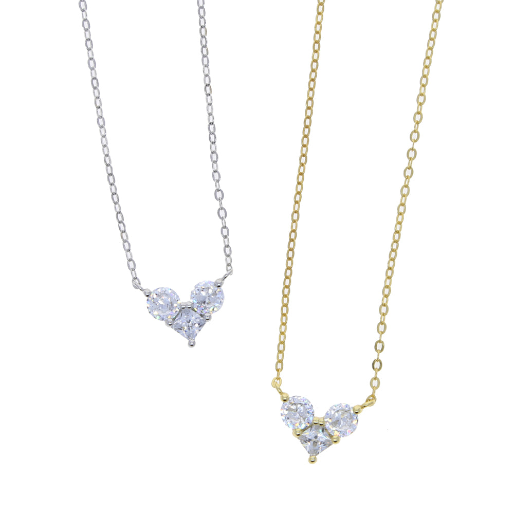 Ατσάλινο Κολιέ Με Καρδιά - Ardara Necklace (χρυσό, ασημί)