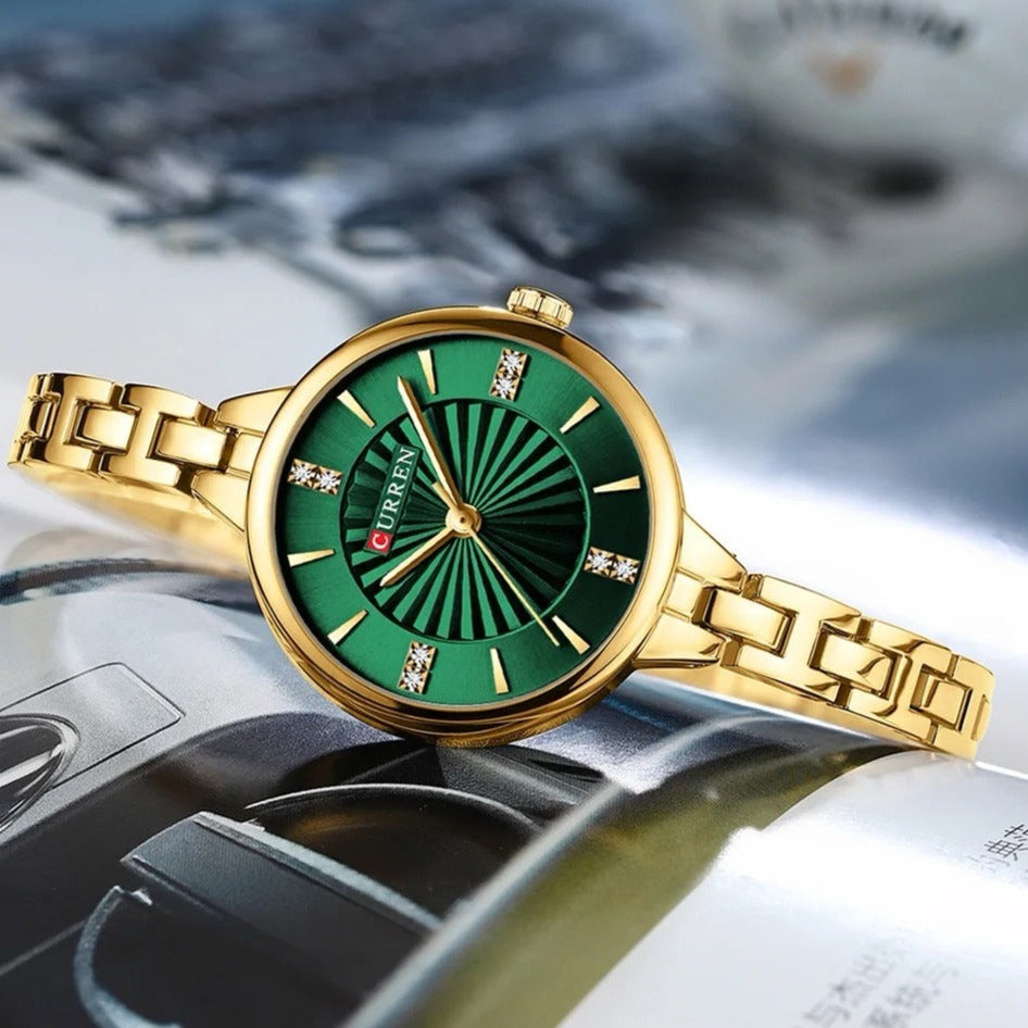 Γυναικείο Ρολόι - Curren C 9097L Gold Green