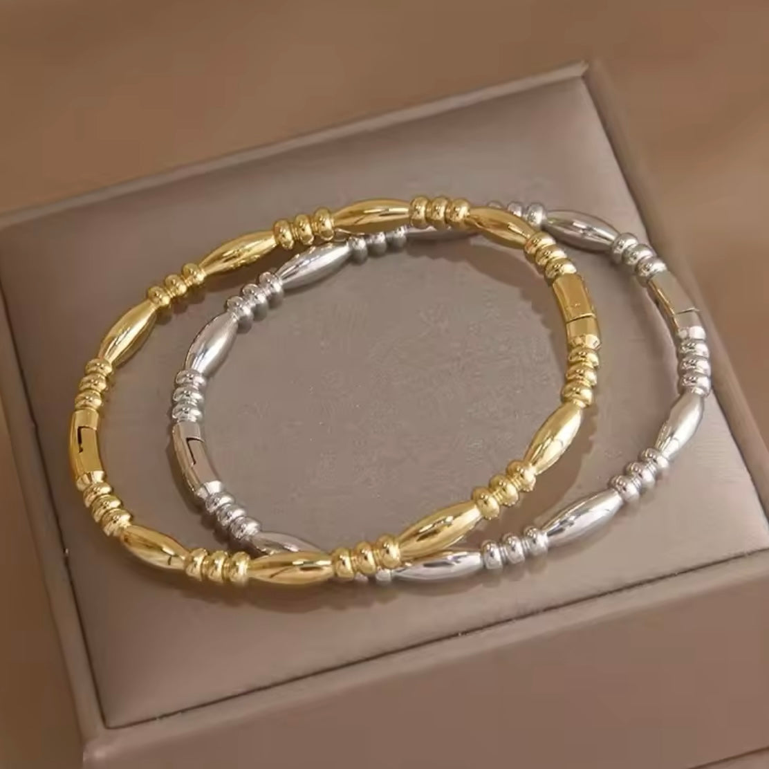 Ατσάλινο Γυναικείο Βραχιόλι - CERTS Bracelet (χρυσό, ασημί)