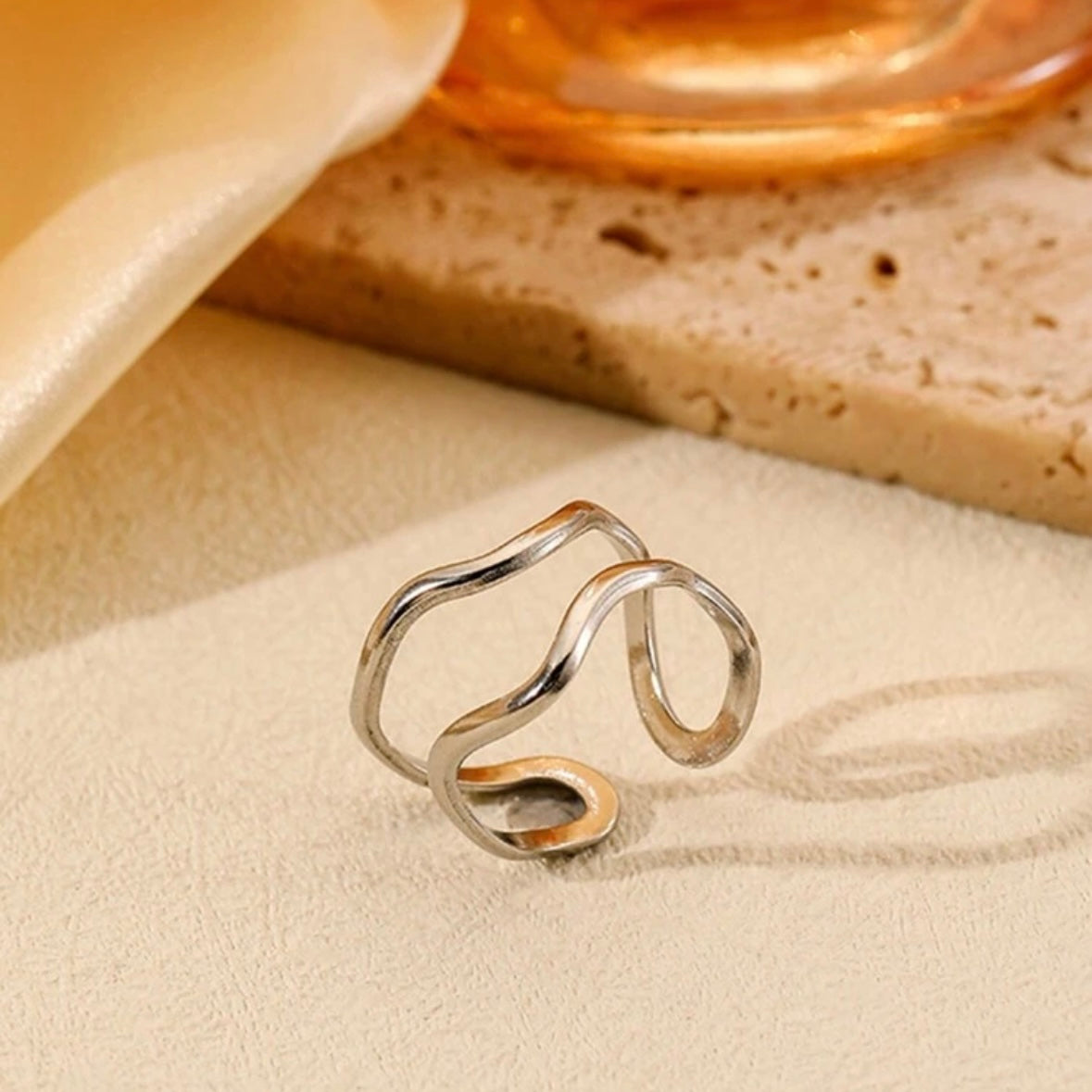Γυναικείο Ατσάλινο Δαχτυλίδι - Fash Ring ( χρυσό, ασημί)