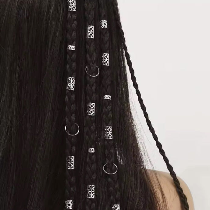 Σετ Δαχτυλίδια Μαλλιών - Set Hair Rings (χρυσό, ασημί)