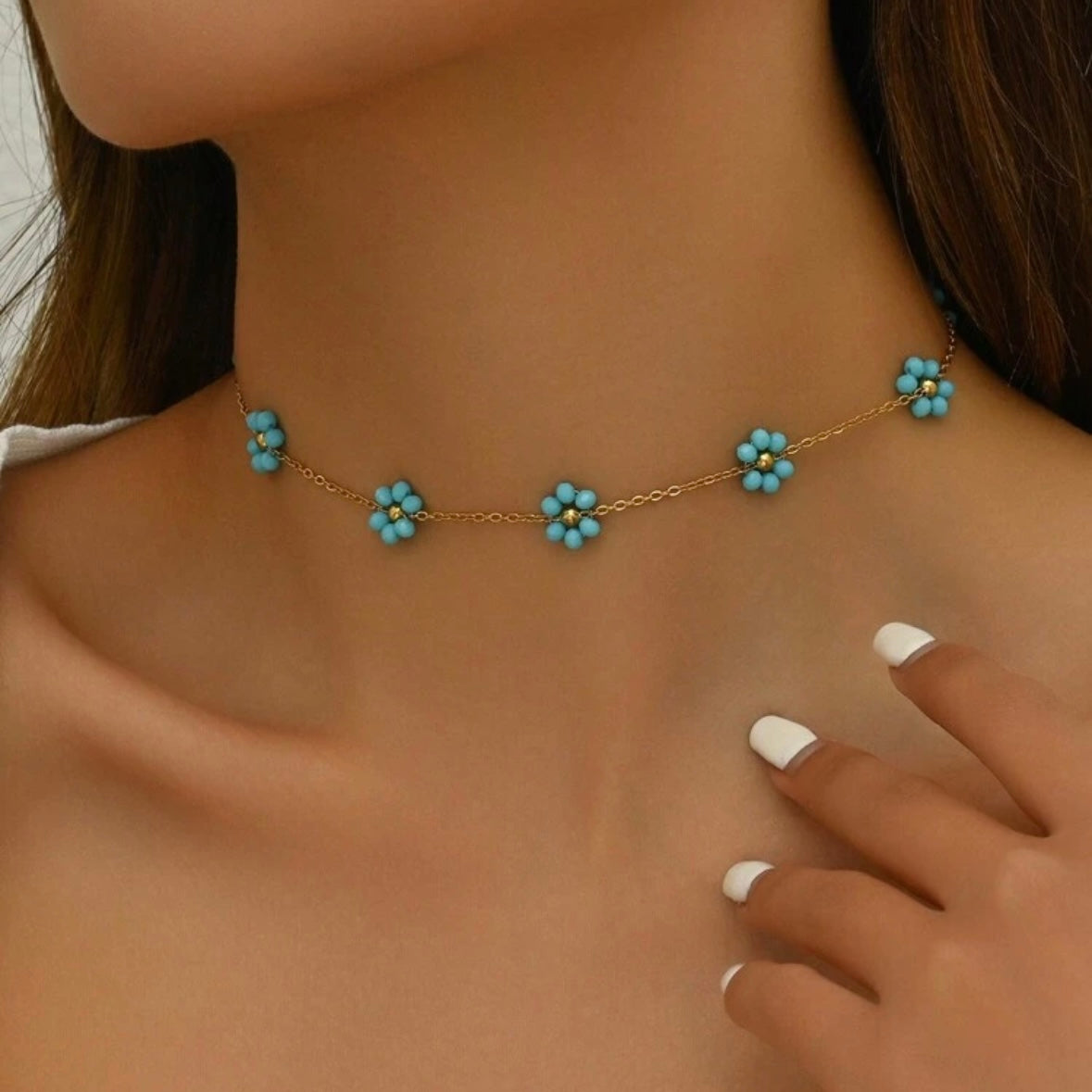 Ατσάλινο Κολιέ - Colourful Margaret Necklace (και χρώματα)